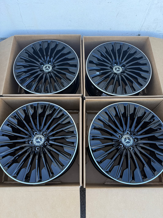 4x original Alufelgen Mercedes AMG E-Klasse W214 S214 20 Zoll A2144010500 & A2144010600