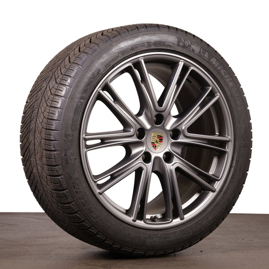 Porsche Panamera 971 G2 Winterräder 20 Zoll 971698025B Original Platinum Anthrazit matt