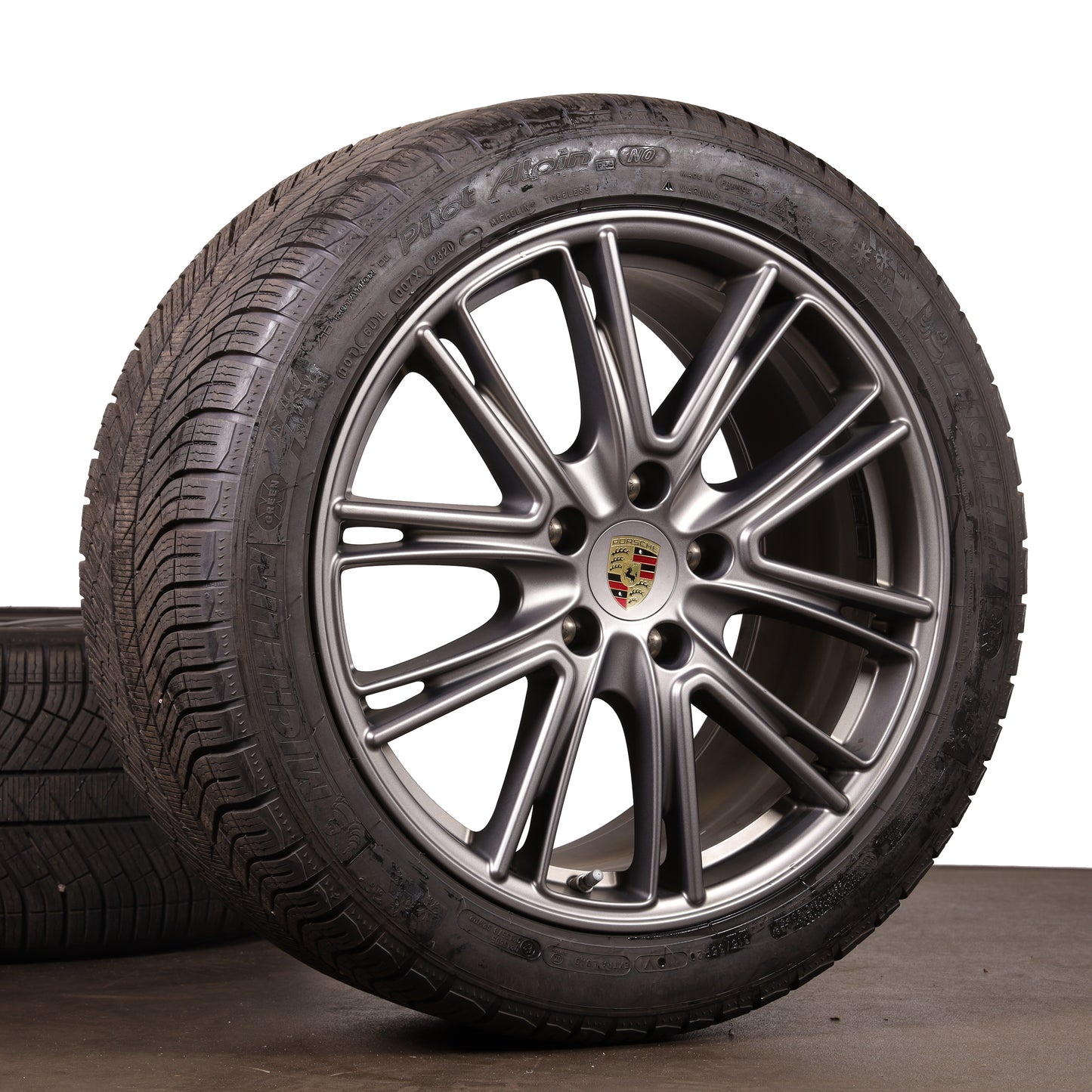 Porsche Panamera 971 G2 Winterräder 20 Zoll 971698025B Original Platinum Anthrazit matt