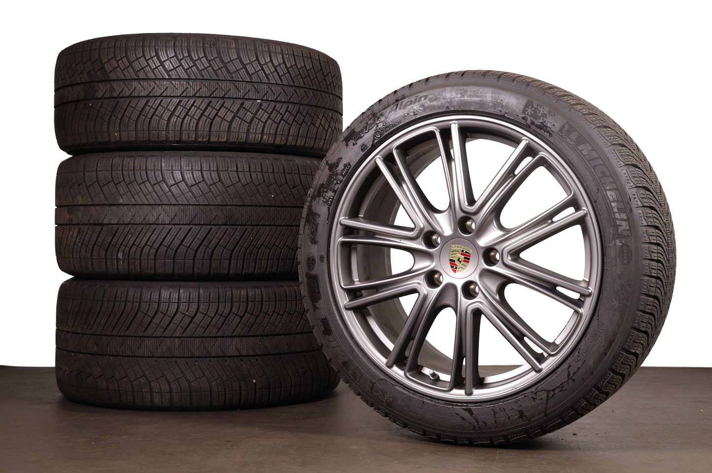 Porsche Panamera 971 G2 Winterräder 20 Zoll 971698025B Original Platinum Anthrazit matt
