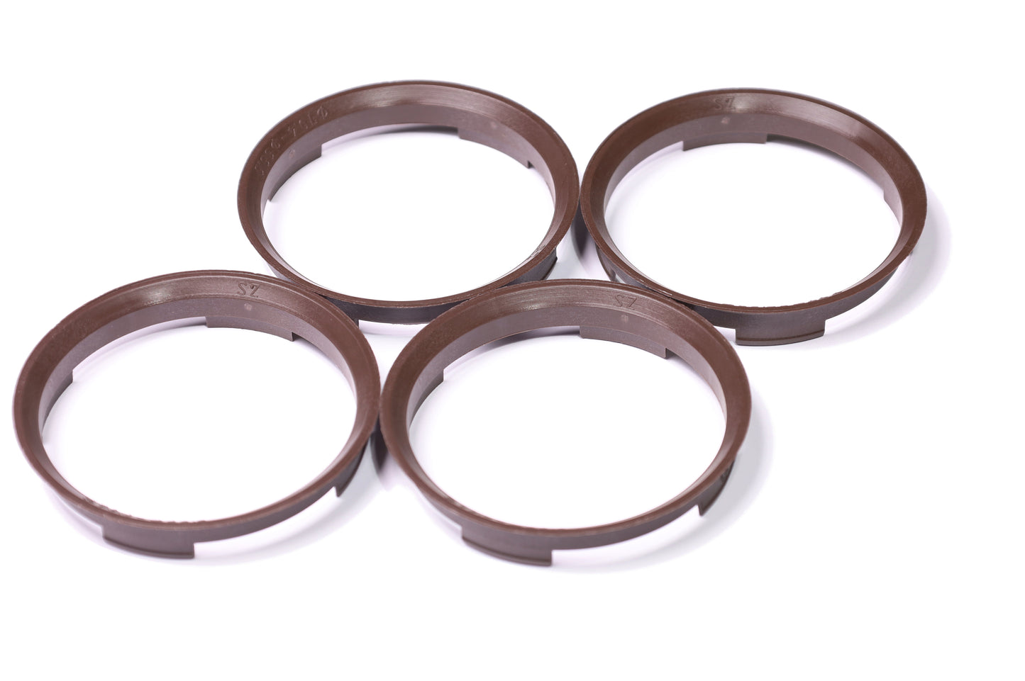 4x Zentrierringe Ø 70,4 mm - Ø 66,6 mm Braun für AUDI, Mercedes und BMW Zentrierungsringe Alufelgen