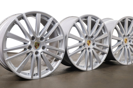Porsche Panamera G2 971 Alufelgen 20 Zoll Original 9,5+11,5J ET71/ET68 mit RDK Sensoren