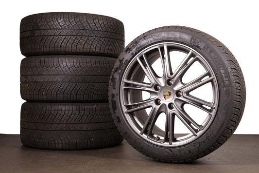 Porsche Panamera 971 G2 Winterräder 20 Zoll 971698025B Original Platinum Anthrazit matt