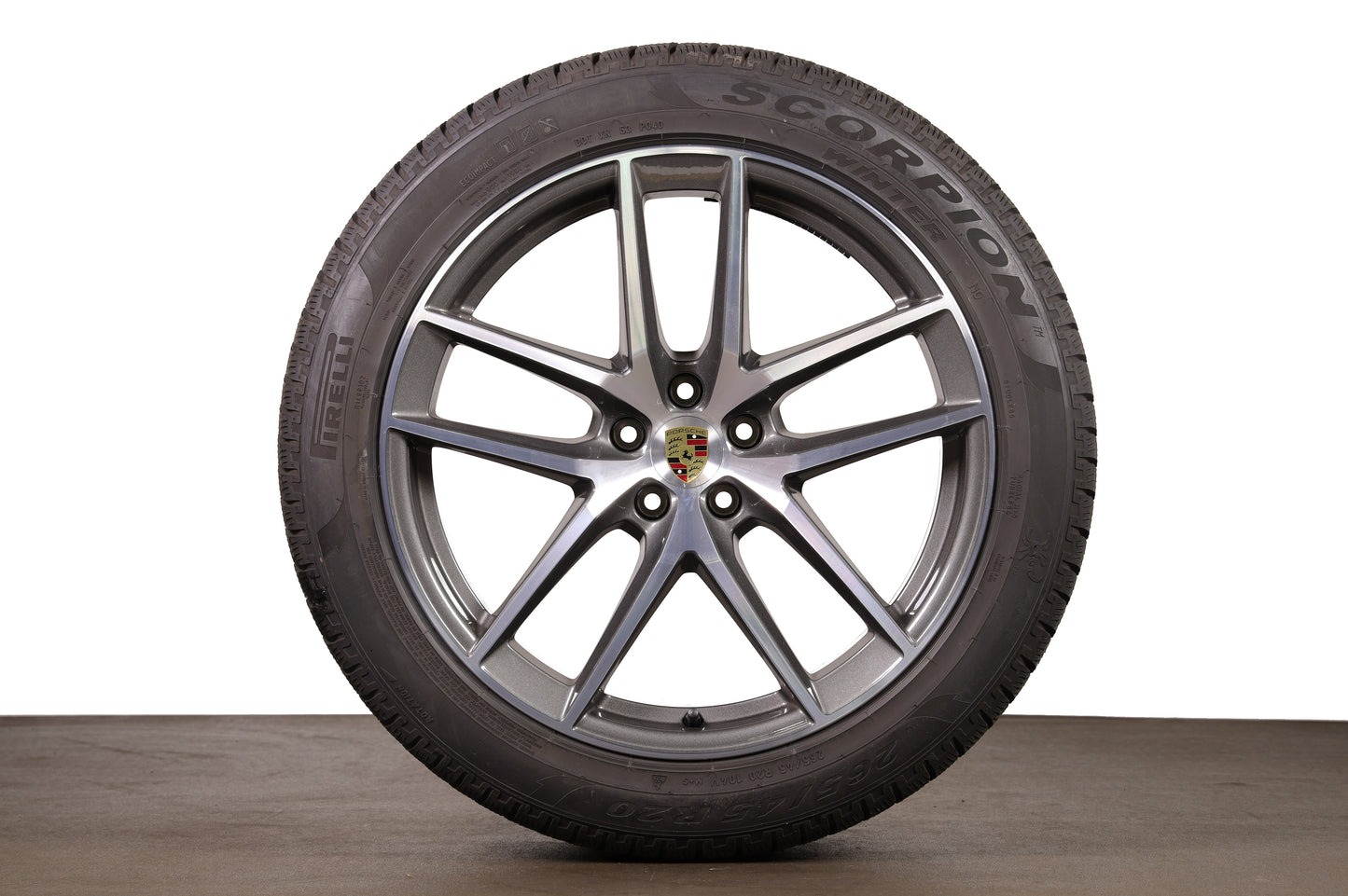 Original 20 Zoll Macan III 95B Winterräder 95B601025EJ 95B601025EK Winterreifen Titangrau