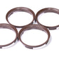 4x Zentrierringe Ø 70,4 mm - Ø 66,6 mm Braun für AUDI, Mercedes und BMW Zentrierungsringe Alufelgen